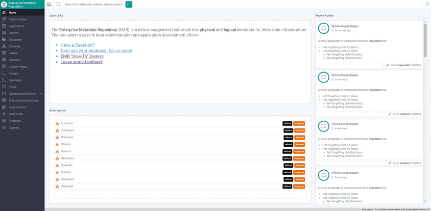 Enterprise Metadata Repository